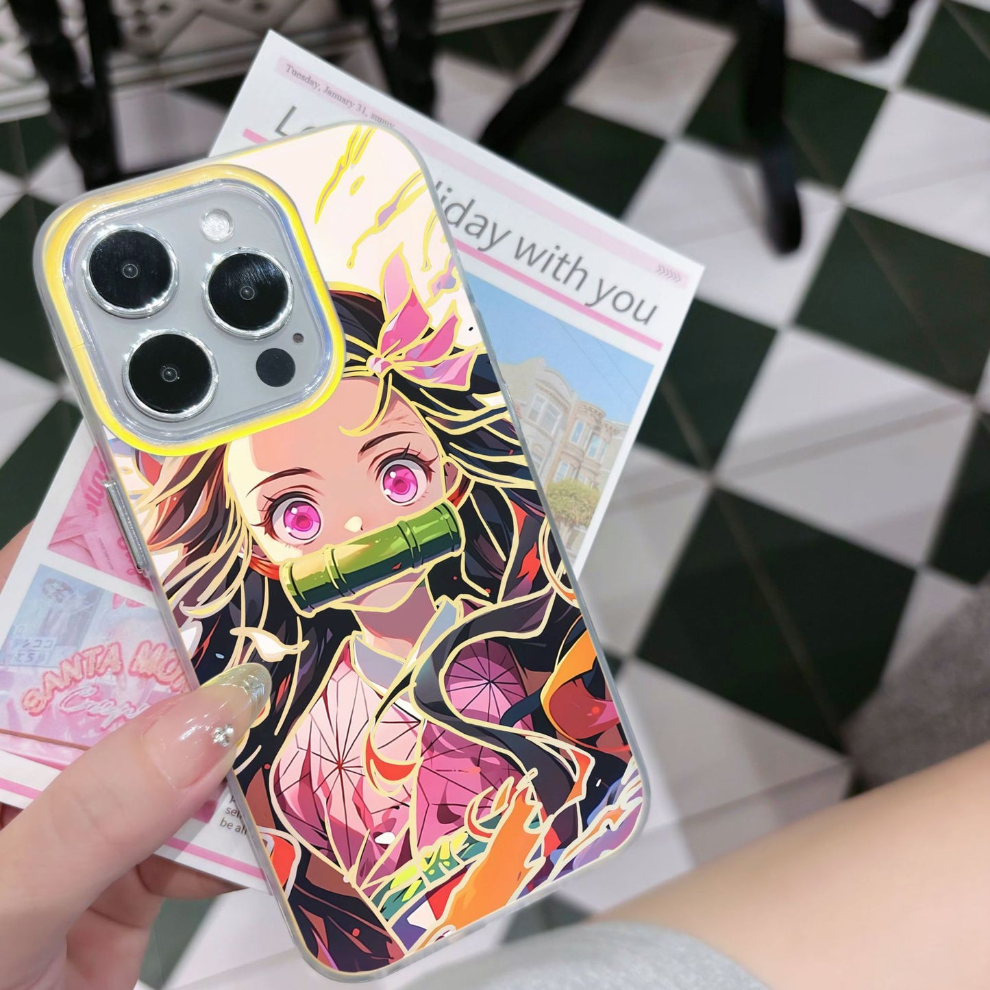 Animated iPhone Laser Engraved Phone Case