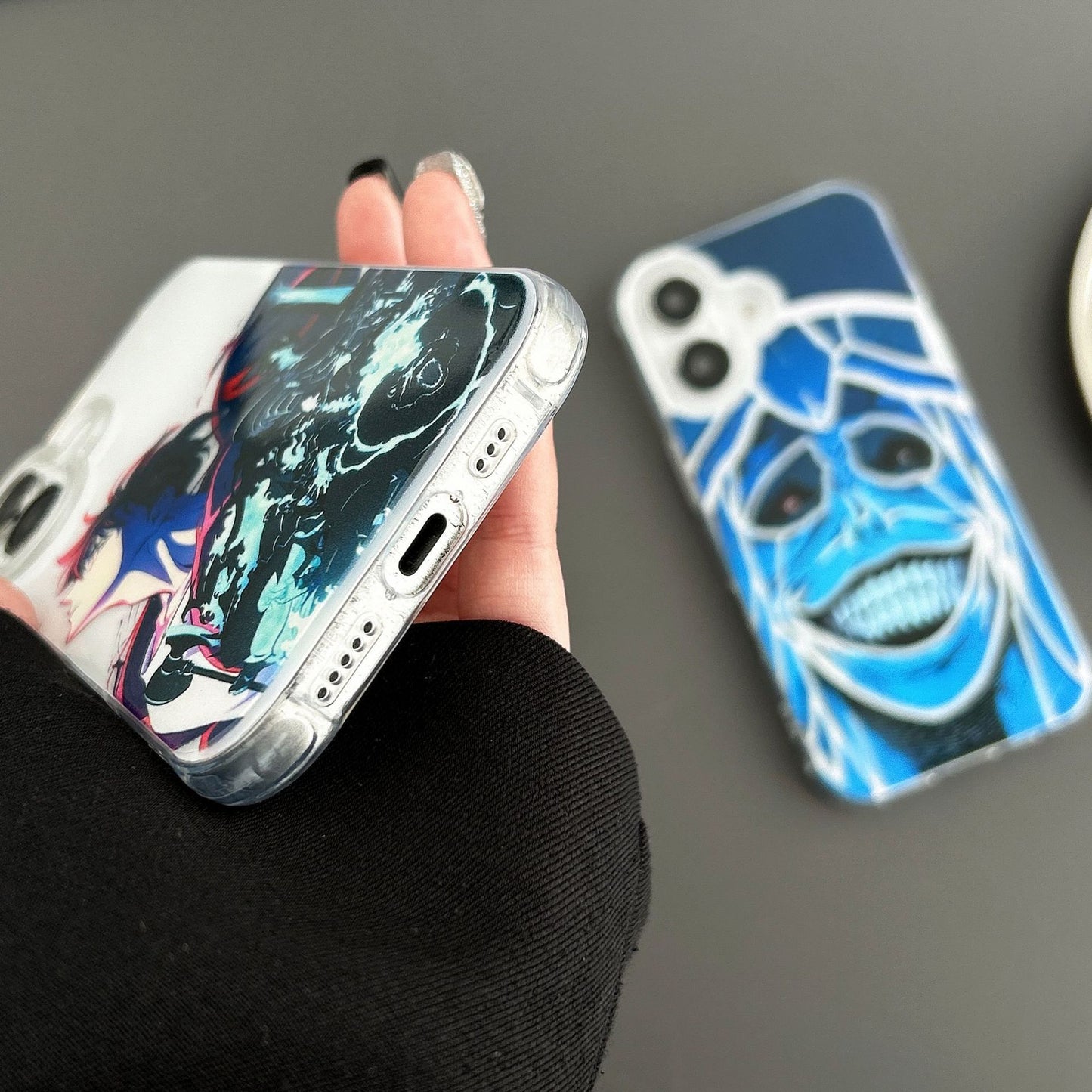 🎨 Coque iPhone Anime Dégradé – Design personnalisable & protection antichoc