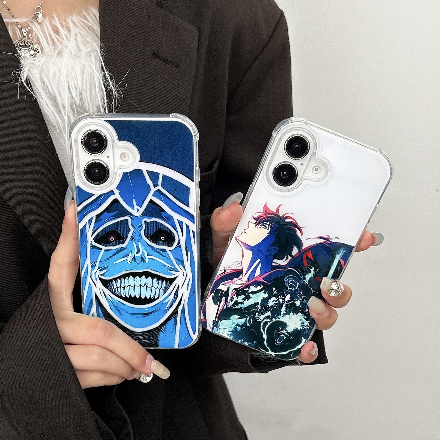 🎨 Coque iPhone Anime Dégradé – Design personnalisable & protection antichoc