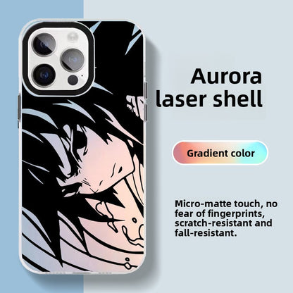 ✨ Coque iPhone Anime Laser Aurora – Design lumineux & protection intégrale
