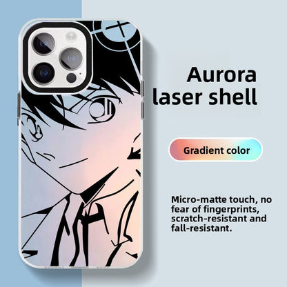 ✨ Coque iPhone Anime Laser Aurora – Design lumineux & protection intégrale