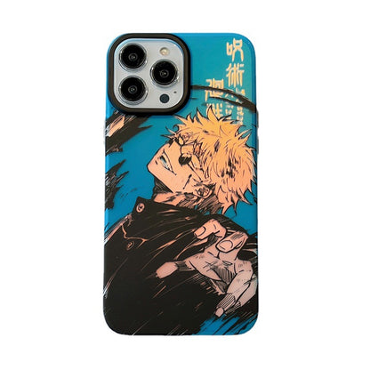 ⚡ Coque iPhone Anime “Spell Back to Fight” – Effet double face & protection antichoc