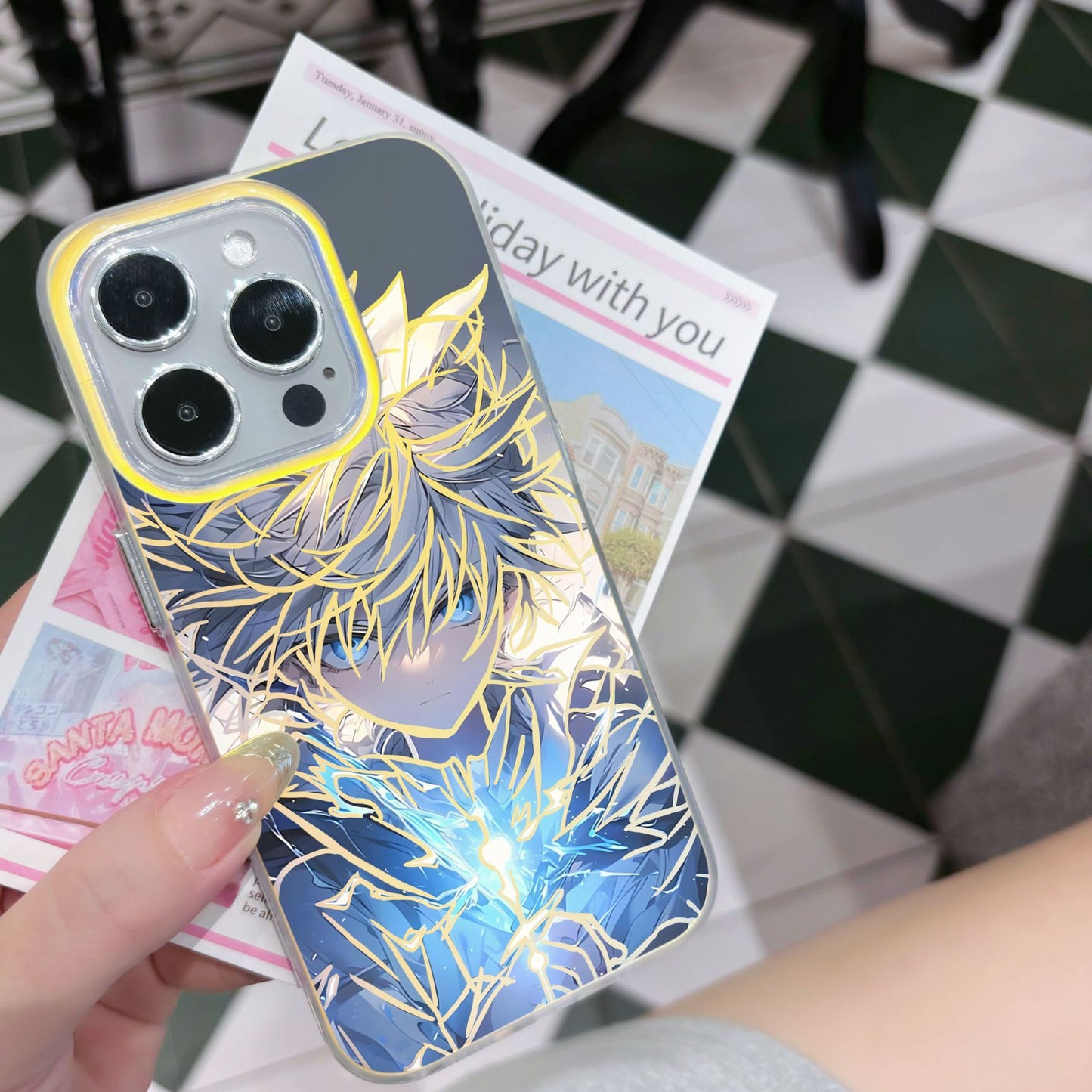 Coque iPhone Caméléon – Effet Couleur Changeante & Protection Premium