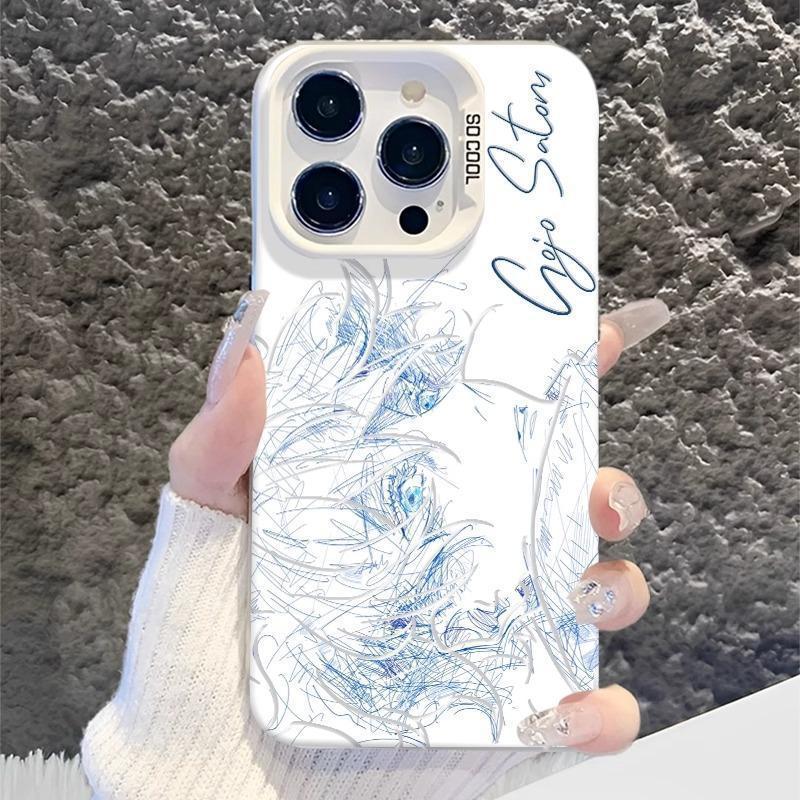 ⚡ Coque iPhone Gojo Satoru – Design minimaliste & protection premium