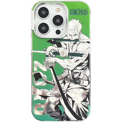 🏴‍☠️ Coque iPhone One Piece – Luffy & Zoro effet métal premium & protection intégrale