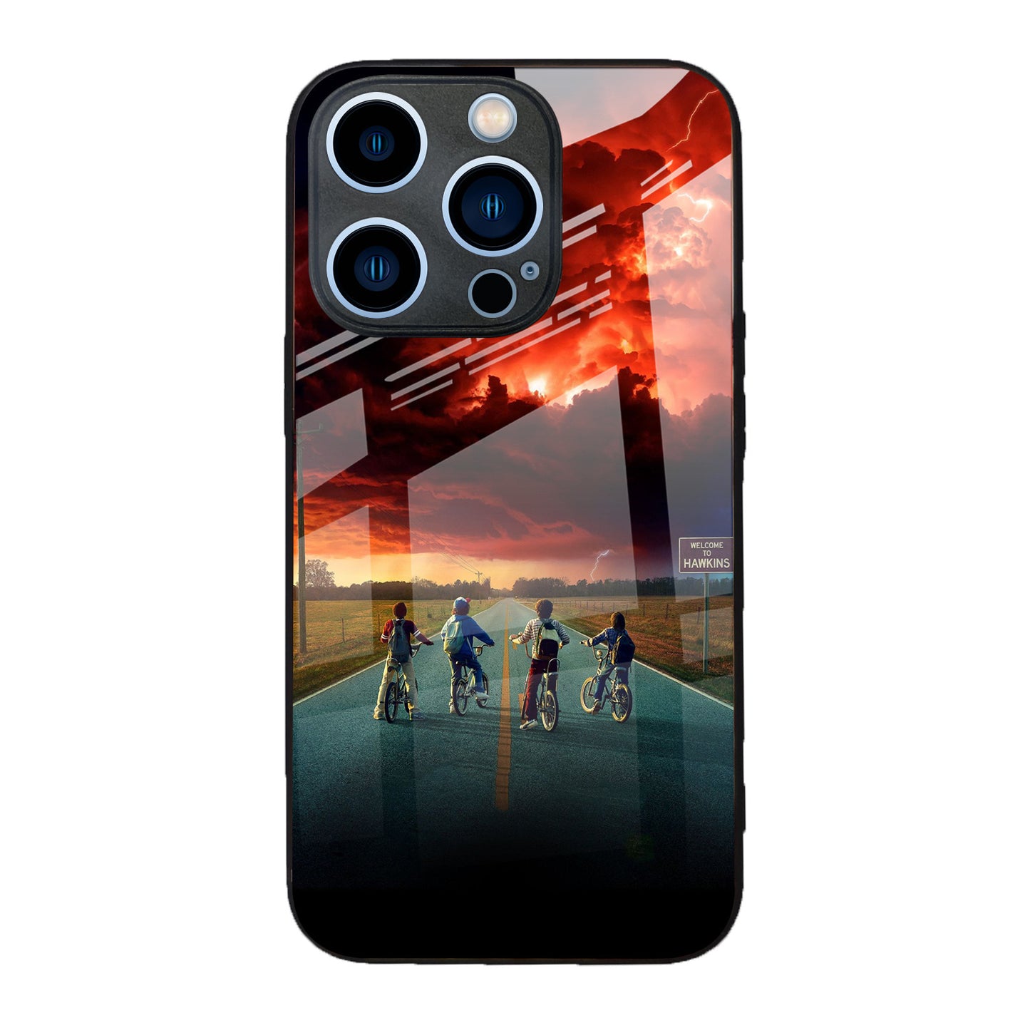 Premium Glass iPhone Stranger Things Case – Stylish Protection & Unique Design