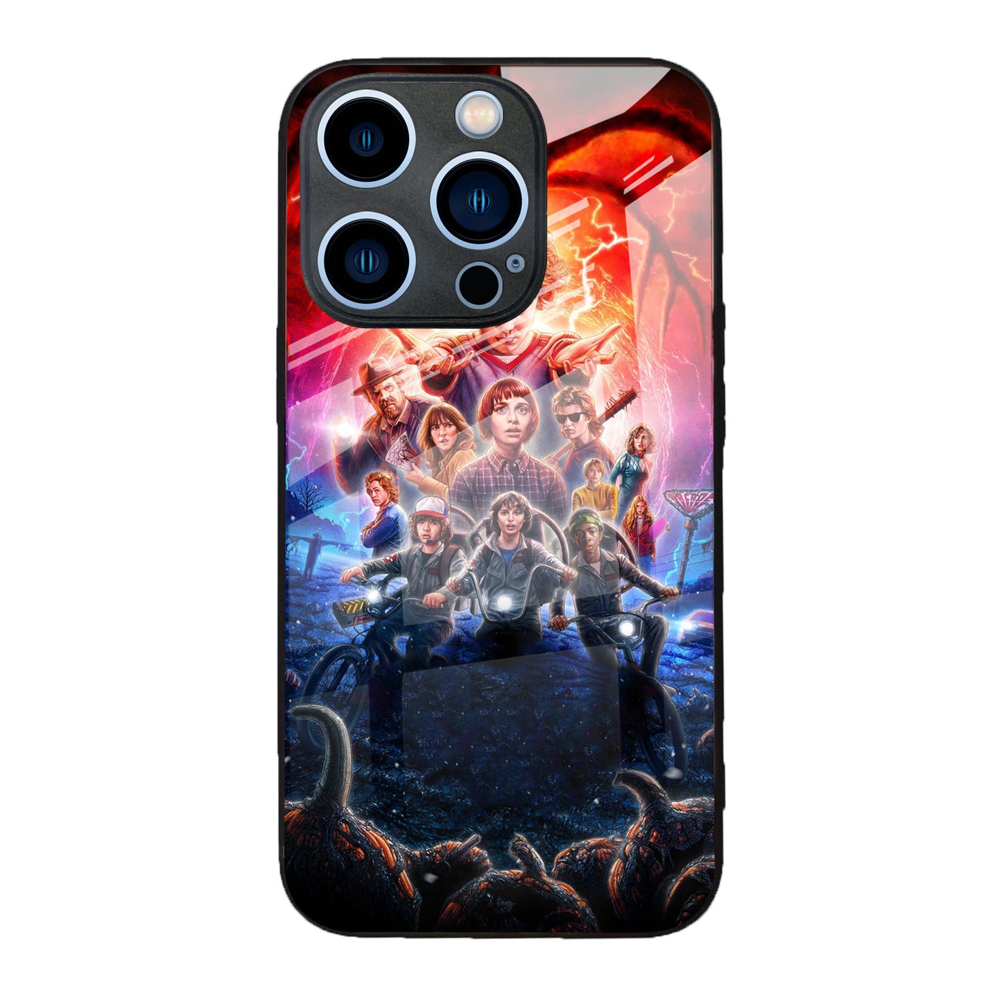 Premium Glass iPhone Stranger Things Case – Stylish Protection & Unique Design