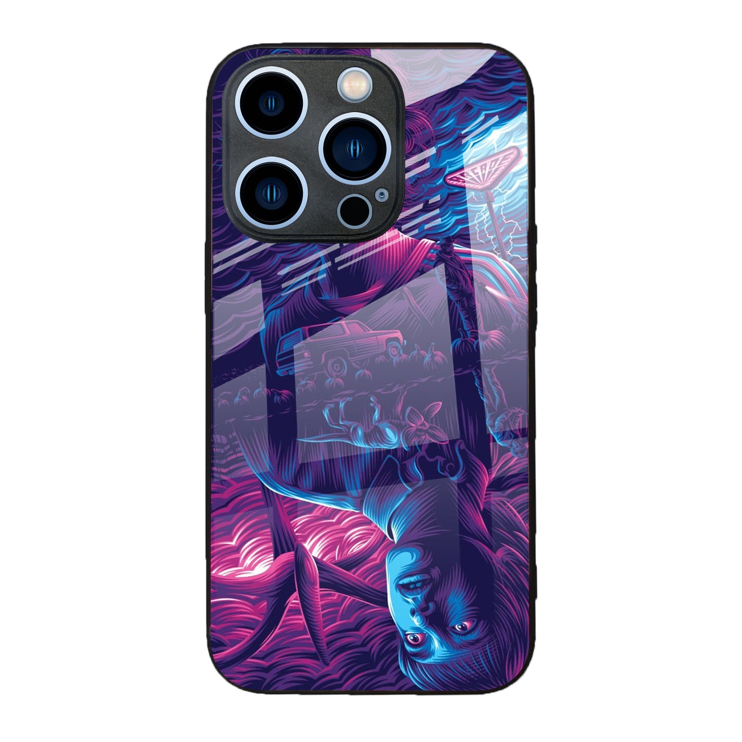 Premium Glass iPhone Stranger Things Case – Stylish Protection & Unique Design