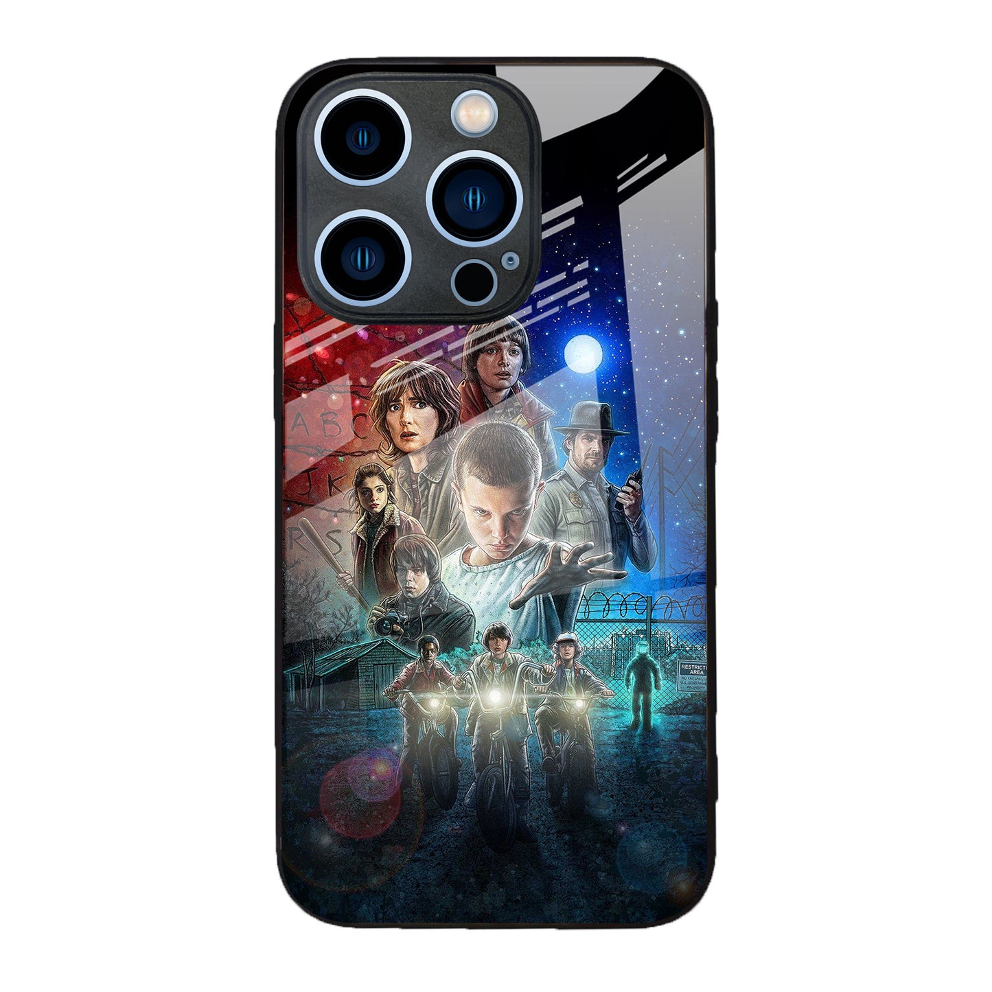 Premium Glass iPhone Stranger Things Case – Stylish Protection & Unique Design