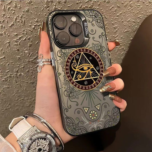 All-Seeing Eye iPhone Case 👁️✨ – Artistic Design & Premium Shockproof Protection