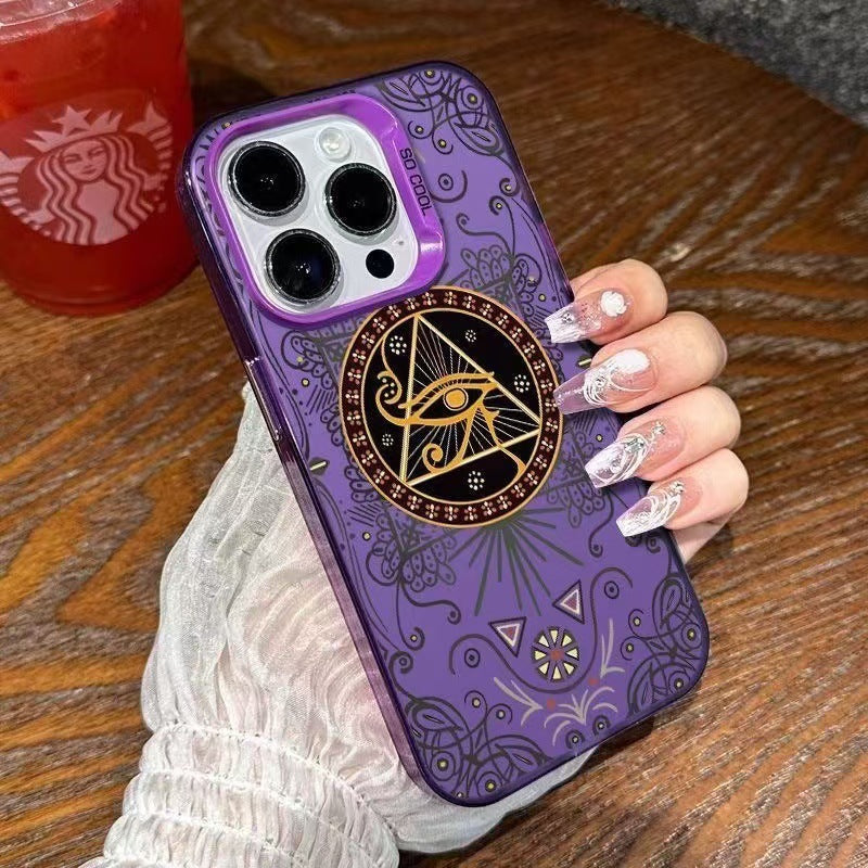 All-Seeing Eye iPhone Case 👁️✨ – Artistic Design & Premium Shockproof Protection