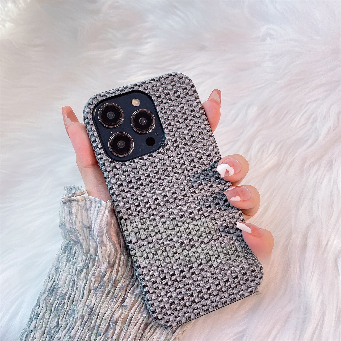 Woven-pattern iPhone case