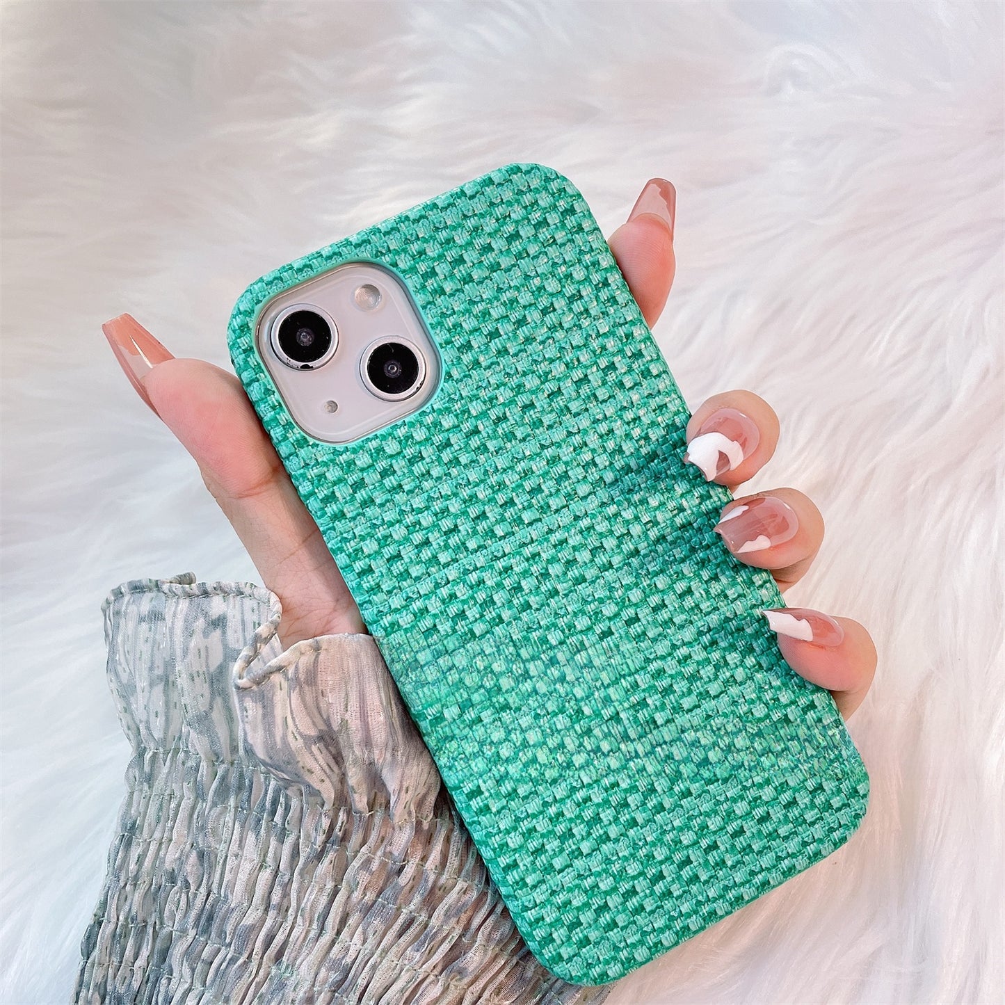 Woven-pattern iPhone case